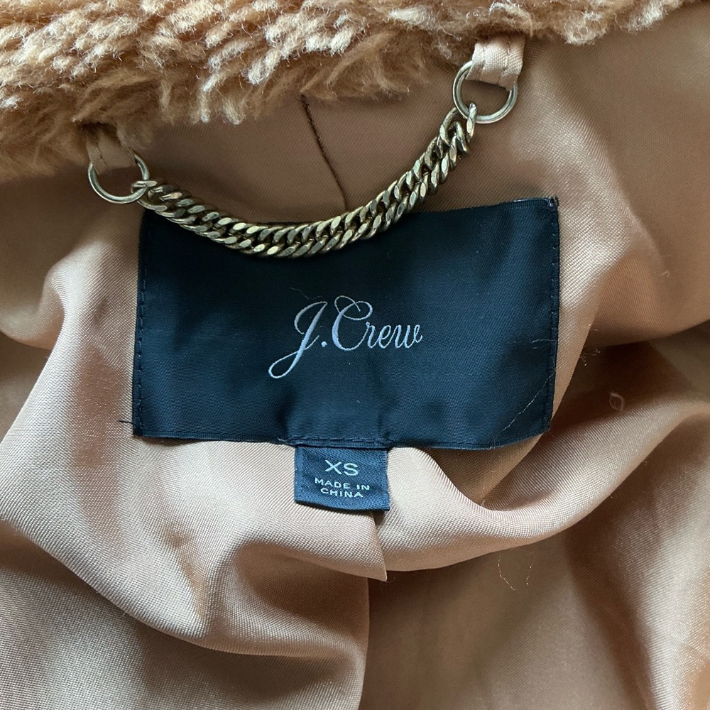 J Crew Zip-up Teddy/Plush Fleece Coat‎ - Picture 4 of 6